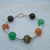 PP 071 Pulsera con esferas de Plata y piedras Jaspe - Mujer y Argentina