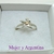 AN 530 Anillo Plata con Oro modelo hadita