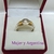 AN 528 Anillo Plata con Oro modelo solitario con cubic cristal