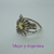 AN 533 Anillo Plata con Oro modelo flor - comprar online