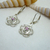 AR 286 Aros florcitas con cubic con cierra brisura - tienda online