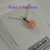 SET 004 Conjunto de Plata dije microperla rosa con cadena forcet - comprar online