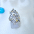 Imagen de AN 285 Anillo Plata con Oro muchas flores