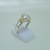 AN 546 Anillo Solitario Plata con Oro con cubics - comprar online