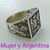 AN 512 Anillo de Plata sello Moises macizo