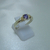 AN 179 Anillo de Plata con Oro con cubic - tienda online