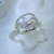 AN 330 Anillo Plata con Oro calado flores - comprar online