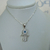 G 036 Dije de Plata hamsa con cadena forcet