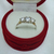 AN 036 Anillo Plata con Oro con tres cubic cristal - comprar online