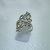 AN 035 Anillo Plata con Oro flores - comprar online