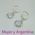 AR 024 Aros de Plata con piedra cubic de 10 mm - comprar online