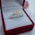 AN 579 Anillo Plata con Oro con cubics cristal - comprar online