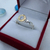 AN 579 Anillo Plata con Oro con cubics cristal - tienda online