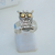 AN 596 Anillo Plata con Oro modelo lechuza - comprar online