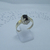 AN 523 Anillo Plata con Oro con cubic negro central - comprar online