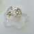 AN 419 Anillo Plata con Oro delfin y flores - comprar online