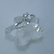 AN 559 Anillo de Plata rodinado cubic cristal - comprar online