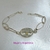 PUL 022 Pulsera eslabon con dije arbol. Largo 17, 5 cm - comprar online