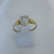 AN 445 Anillo Plata con Oro con cubic corazon cristal - comprar online