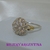 AN 518 Anillo Plata con Oro estilo frutilla. 18 piedras - comprar online