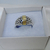 AN 229 Anillo Plata con Oro con aplique central - tienda online