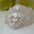 G 156 Cadena de Plata forcet con medalla corazon con flor de lis - comprar online