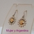 AR 062 Aros Plata con Oro girasol en internet