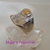 AN 519 Anillo grande macizo Plata con Oro - comprar online