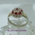 AN 525 Anillo Plata con Oro frutilla - tienda online