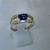 AN 432 Anillo Plata con Oro con piedra cubics - comprar online