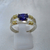 AN 432 Anillo Plata con Oro con piedra cubics