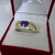 AN 432 Anillo Plata con Oro con piedra cubics - tienda online