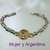 PUL 041 Pulsera Panther con cubic color Ambar