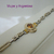 PUL 041 Pulsera Panther con cubic color Ambar - comprar online