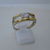 AN 310 Anillo Plata con Oro con piedra cubics - comprar online