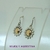 AR 062 Aros Plata con Oro girasol - tienda online