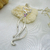 G 167 Conjunto de Plata gatita con cubic con cadena - comprar online