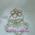 S 063 Anillo Plata con Oro calado flor - comprar online