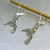 AR 278 Aros de Plata con Oro colibri con cierre brisura - Mujer y Argentina