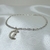 S 053 Pulsera de Plata con dije lunita