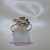 S 022 Anillo Plata con Oro trebol - comprar online