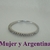 S 039 Anillo de Plata medio sin fin con cubics - Mujer y Argentina