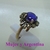 S 041 Anillo de Plata con piedar cubic Violeta en internet