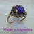 S 041 Anillo de Plata con piedar cubic Violeta