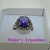 Imagen de S 041 Anillo de Plata con piedar cubic Violeta