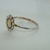 S 042 Anillo Plata con Oro flor