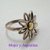 AN 428 Anillo Plata con Oro flor