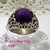 AN 379 Anillo macizo de plata con piedra Jaspe Violeta - comprar online