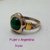 AN 281 Anillo Plata con Oro con piedra malaquita - comprar online