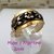 AN 377 Anillo Plata con Oro flores en relieve - comprar online